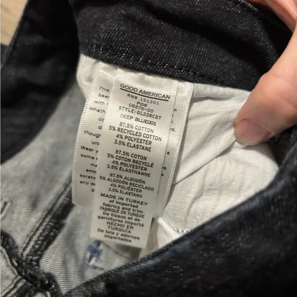 Good American Always Fits Cigarette Jeans 💙 14-18 💙 Excellent Condition - Picture 4 of 4